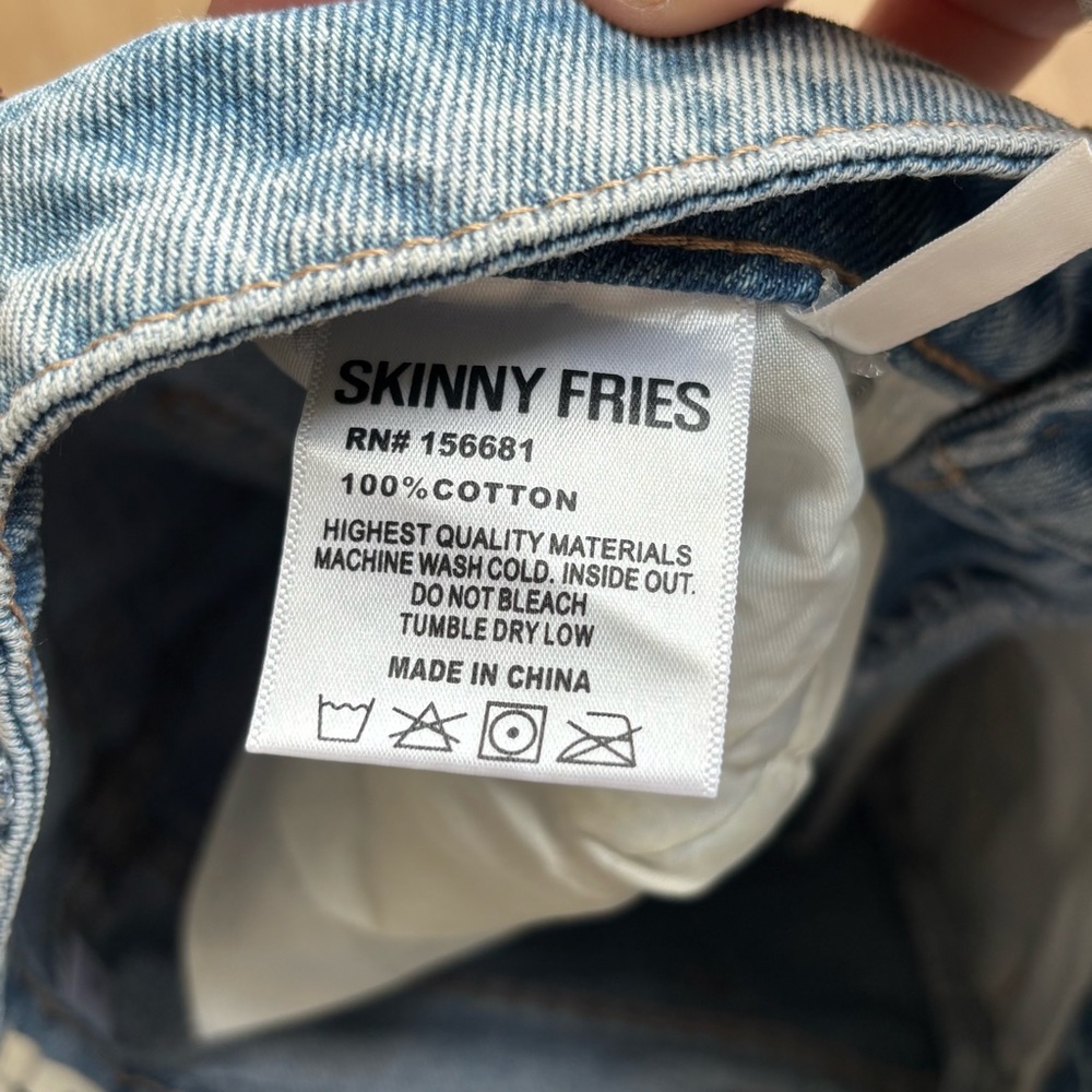 NWT Skinny Fries Super High Rise Wide Leg Jeans Size 3 - Picture 12 of 12